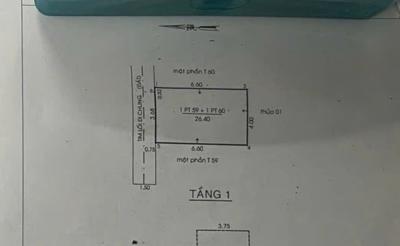 Bán nhà 3.1 Tỷ đường Nguyễn Suý - Tân Phú gần chợ Diện tích: 4 x 7 Tổng 26m2.